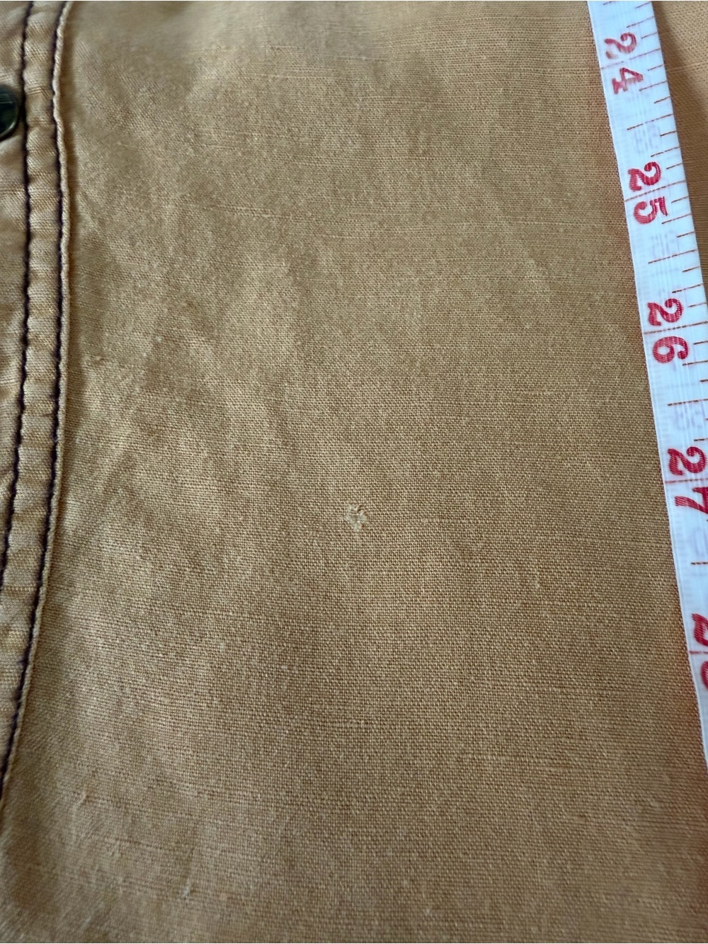 Ryan Michael Men’s Large Linen Blend Western Shirt Sunset Orange Embroidered - Picture 7 of 8